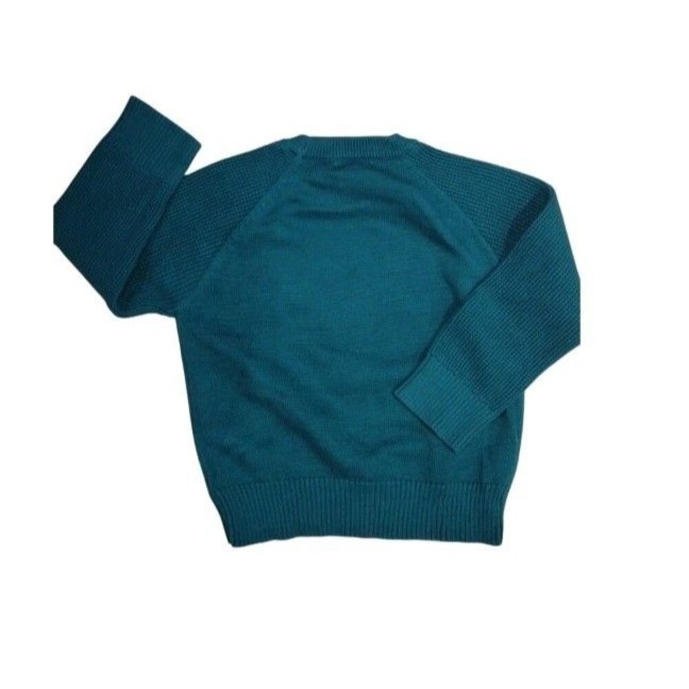3T Cat & Jack Green Dinosaur Triceratops 100% Cotton Sweater Green Toddler NWT - Picture 3 of 5